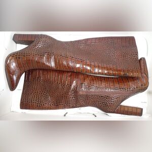 ALDO (Ibilia) Leather Croco boots (size 7)